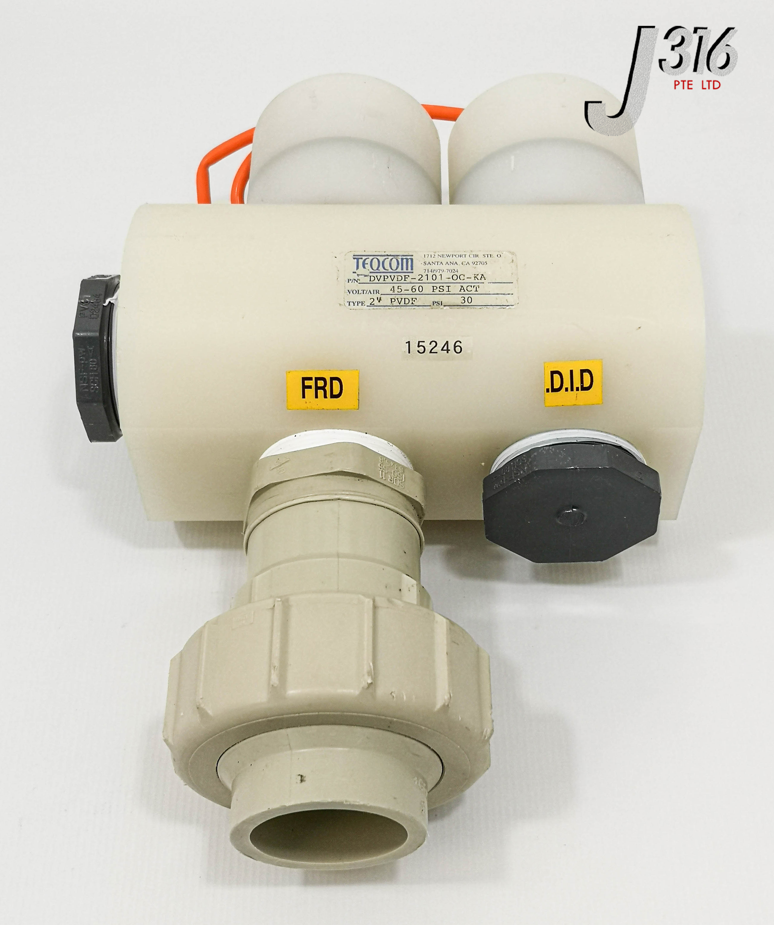 15246 TEQCOM PNEUMATIC DRAIN VALVE, 2